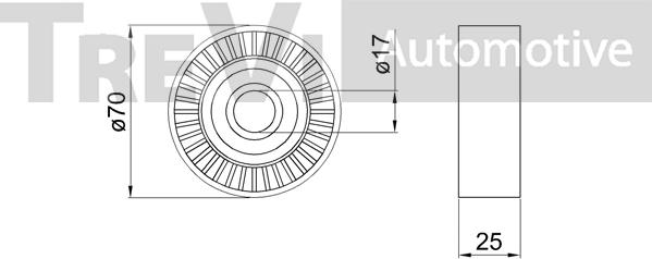 Trevi Automotive TA1604 - Parazīt / Vadrullītis, Ķīļrievu siksna autodraugiem.lv