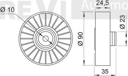 Trevi Automotive TA1093 - Parazīt / Vadrullītis, Ķīļrievu siksna autodraugiem.lv