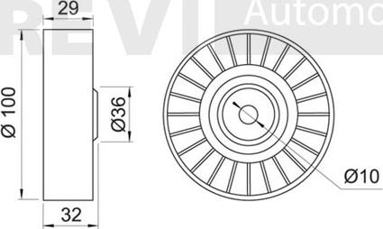 Trevi Automotive TA1009 - Parazīt / Vadrullītis, Ķīļrievu siksna autodraugiem.lv