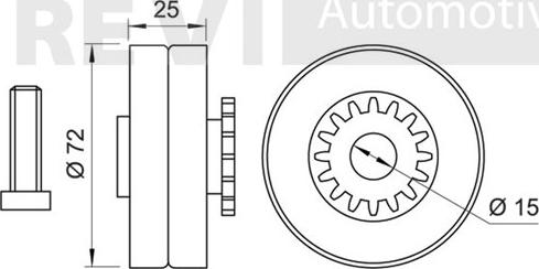 Trevi Automotive TA1121 - Parazīt / Vadrullītis, Ķīļrievu siksna autodraugiem.lv