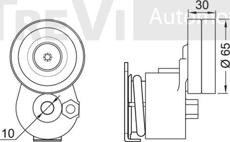 Trevi Automotive TA1840 - Siksnas spriegotājs, Ķīļsiksna autodraugiem.lv