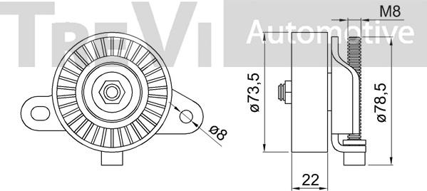 Trevi Automotive TA1376 - Parazīt / Vadrullītis, Ķīļrievu siksna autodraugiem.lv