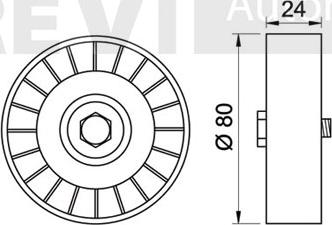 Trevi Automotive TA1240 - Parazīt / Vadrullītis, Ķīļrievu siksna autodraugiem.lv