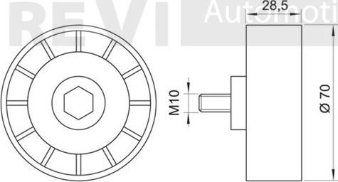 Trevi Automotive TA1222 - Parazīt / Vadrullītis, Ķīļrievu siksna autodraugiem.lv