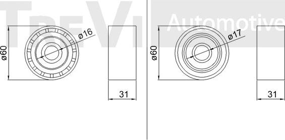 Trevi Automotive TA1277 - Parazīt / Vadrullītis, Ķīļrievu siksna autodraugiem.lv