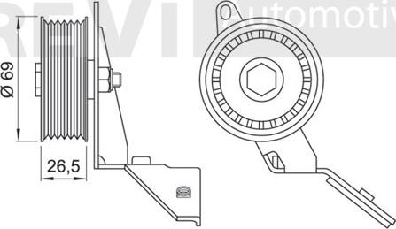 Trevi Automotive TA1749 - Parazīt / Vadrullītis, Ķīļrievu siksna autodraugiem.lv