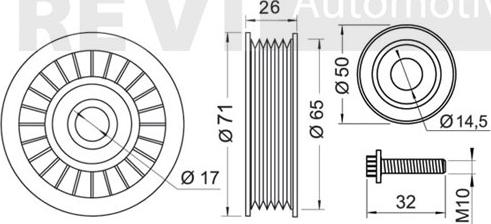 Trevi Automotive TA1767 - Parazīt / Vadrullītis, Ķīļrievu siksna autodraugiem.lv