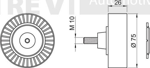 Trevi Automotive TA1706 - Parazīt / Vadrullītis, Ķīļrievu siksna autodraugiem.lv