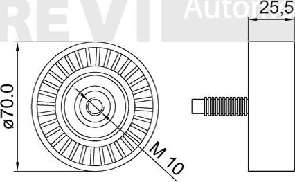 Trevi Automotive TA2065 - Parazīt / Vadrullītis, Ķīļrievu siksna autodraugiem.lv