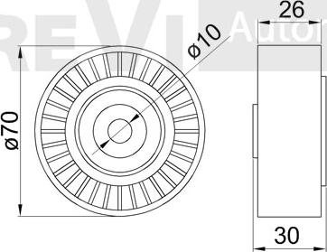 Trevi Automotive TA2152 - Parazīt / Vadrullītis, Ķīļrievu siksna autodraugiem.lv