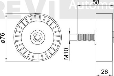 Trevi Automotive TA2119 - Parazīt / Vadrullītis, Ķīļrievu siksna autodraugiem.lv