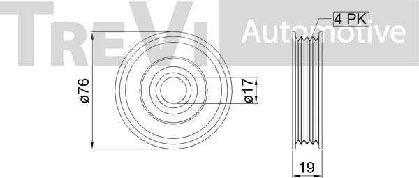 Trevi Automotive TA2175 - Parazīt / Vadrullītis, Ķīļrievu siksna autodraugiem.lv