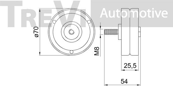 Trevi Automotive TA2176 - Parazīt / Vadrullītis, Ķīļrievu siksna autodraugiem.lv