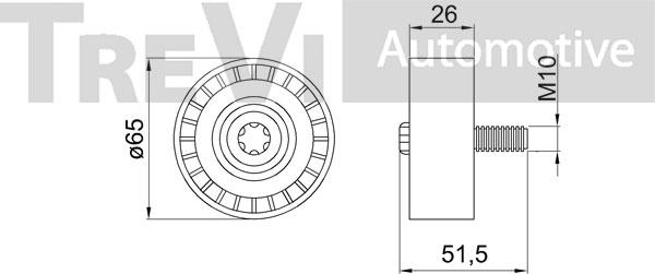 Trevi Automotive TA2173 - Parazīt / Vadrullītis, Ķīļrievu siksna autodraugiem.lv