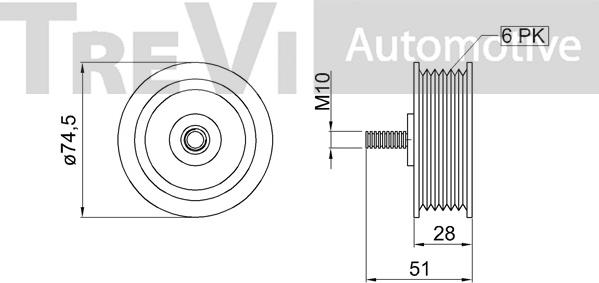 Trevi Automotive TA2266 - Parazīt / Vadrullītis, Ķīļrievu siksna autodraugiem.lv