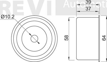 Trevi Automotive TD1418 - Parazīt / Vadrullītis, Zobsiksna autodraugiem.lv