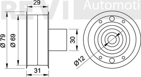 Trevi Automotive TD1472 - Parazīt / Vadrullītis, Zobsiksna autodraugiem.lv