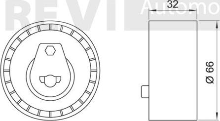 Trevi Automotive TD1515 - Spriegotājrullītis, Gāzu sadales mehānisma piedziņas siksna autodraugiem.lv