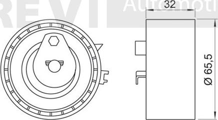 Trevi Automotive TD1527 - Spriegotājrullītis, Gāzu sadales mehānisma piedziņas siksna autodraugiem.lv