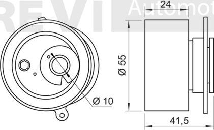 Trevi Automotive TD1694 - Spriegotājrullītis, Gāzu sadales mehānisma piedziņas siksna autodraugiem.lv