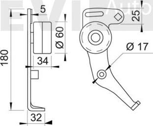 Trevi Automotive TD1098 - Spriegotājrullītis, Gāzu sadales mehānisma piedziņas siksna autodraugiem.lv