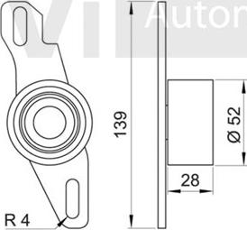 Trevi Automotive TD1068 - Spriegotājrullītis, Gāzu sadales mehānisma piedziņas siksna autodraugiem.lv