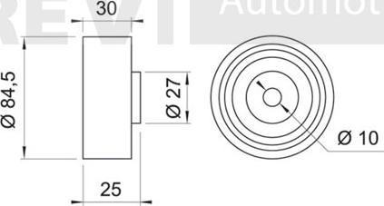 Trevi Automotive TD1012 - Parazīt / Vadrullītis, Zobsiksna autodraugiem.lv