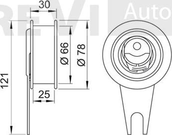 Trevi Automotive TD1027 - Spriegotājrullītis, Gāzu sadales mehānisma piedziņas siksna autodraugiem.lv