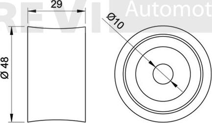 Trevi Automotive TD1190 - Parazīt / Vadrullītis, Zobsiksna autodraugiem.lv