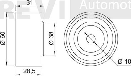 Trevi Automotive TD1146 - Parazīt / Vadrullītis, Zobsiksna autodraugiem.lv