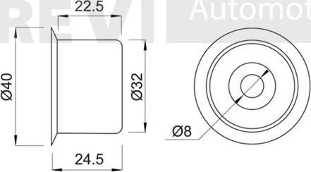 Trevi Automotive TD1125 - Parazīt / Vadrullītis, Zobsiksna autodraugiem.lv