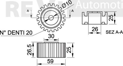 Trevi Automotive TD1243 - Parazīt / Vadrullītis, Zobsiksna autodraugiem.lv