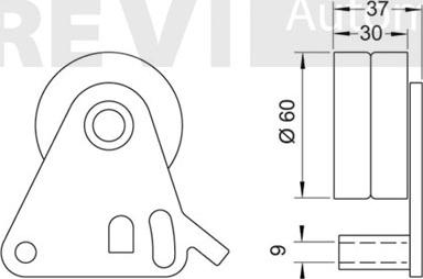 Trevi Automotive TD1262 - Spriegotājrullītis, Gāzu sadales mehānisma piedziņas siksna autodraugiem.lv