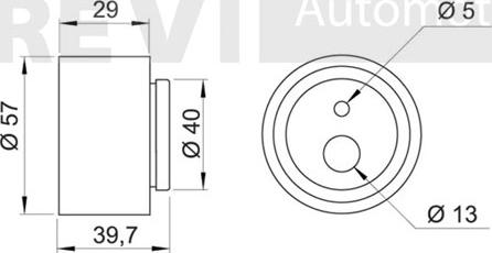 Trevi Automotive TD1229 - Spriegotājrullītis, Gāzu sadales mehānisma piedziņas siksna autodraugiem.lv