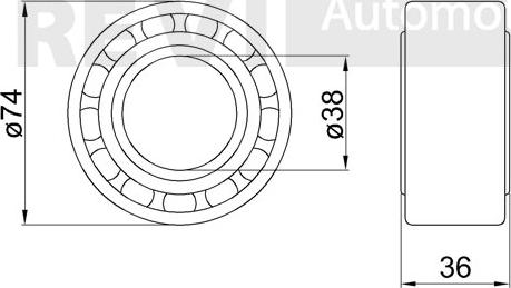 Trevi Automotive WB1414 - Riteņa rumbas gultņa komplekts autodraugiem.lv