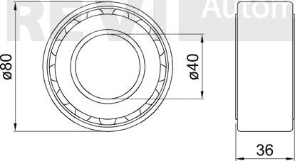 Trevi Automotive WB1549 - Riteņa rumbas gultņa komplekts autodraugiem.lv