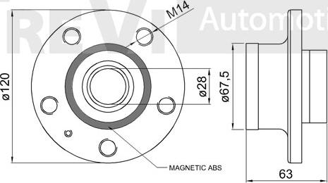 Trevi Automotive WB1659 - Riteņa rumbas gultņa komplekts autodraugiem.lv