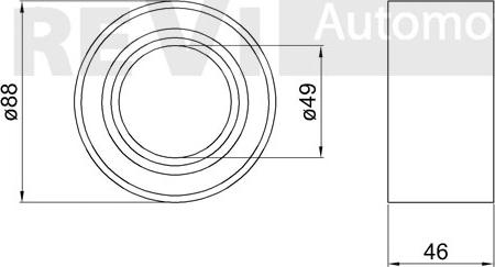 Trevi Automotive WB1658 - Riteņa rumbas gultņa komplekts autodraugiem.lv