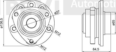 Trevi Automotive WB1610 - Riteņa rumbas gultņa komplekts autodraugiem.lv