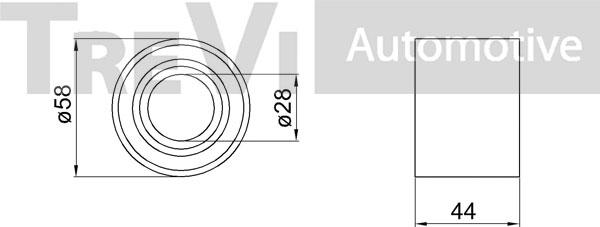 Trevi Automotive WB1006 - Riteņa rumbas gultņa komplekts autodraugiem.lv