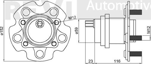 Trevi Automotive WB1008 - Riteņa rumbas gultņa komplekts autodraugiem.lv