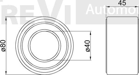 Trevi Automotive WB1142 - Riteņa rumbas gultņa komplekts autodraugiem.lv