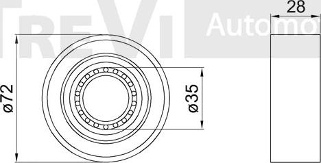 Trevi Automotive WB1852 - Riteņa rumbas gultņa komplekts autodraugiem.lv