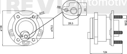 Trevi Automotive WB1878 - Riteņa rumbas gultņa komplekts autodraugiem.lv