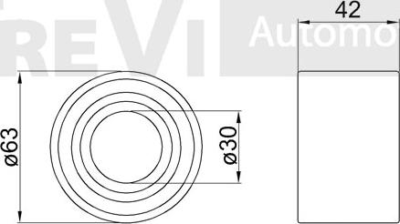 Trevi Automotive WB1237 - Riteņa rumbas gultņa komplekts autodraugiem.lv