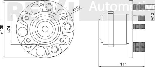 Trevi Automotive WB1794 - Riteņa rumbas gultņa komplekts autodraugiem.lv