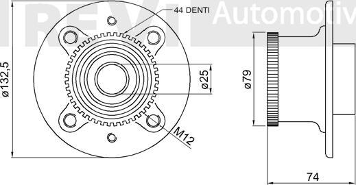 Trevi Automotive WB2081 - Riteņa rumbas gultņa komplekts autodraugiem.lv