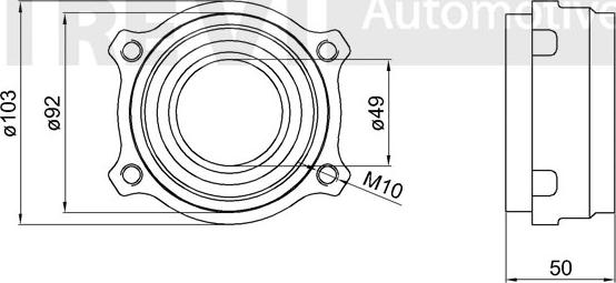 Trevi Automotive WB2024 - Riteņa rumbas gultņa komplekts autodraugiem.lv