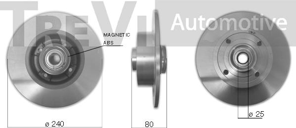 Trevi Automotive WB2268 - Riteņa rumbas gultņa komplekts autodraugiem.lv