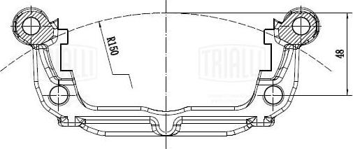 Trialli CF 350150 - Remkomplekts, Bremžu suports autodraugiem.lv